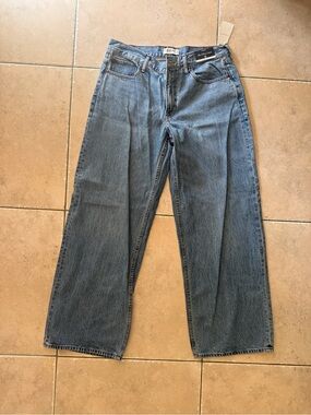 Abercrombie & Fitch Wide Leg Blue Jeans